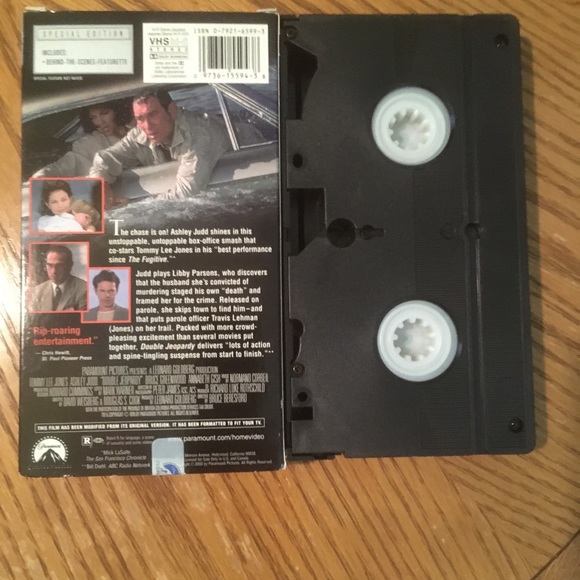 Lot 4 VHS Tommy Lee Jones Movies: US Marshals Space Cowboys Double Jeopardy + - Picture 5 of 9